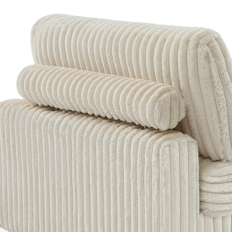 UIXE Upholstered Plush Velvet L Shaped Couch Modular Sofa