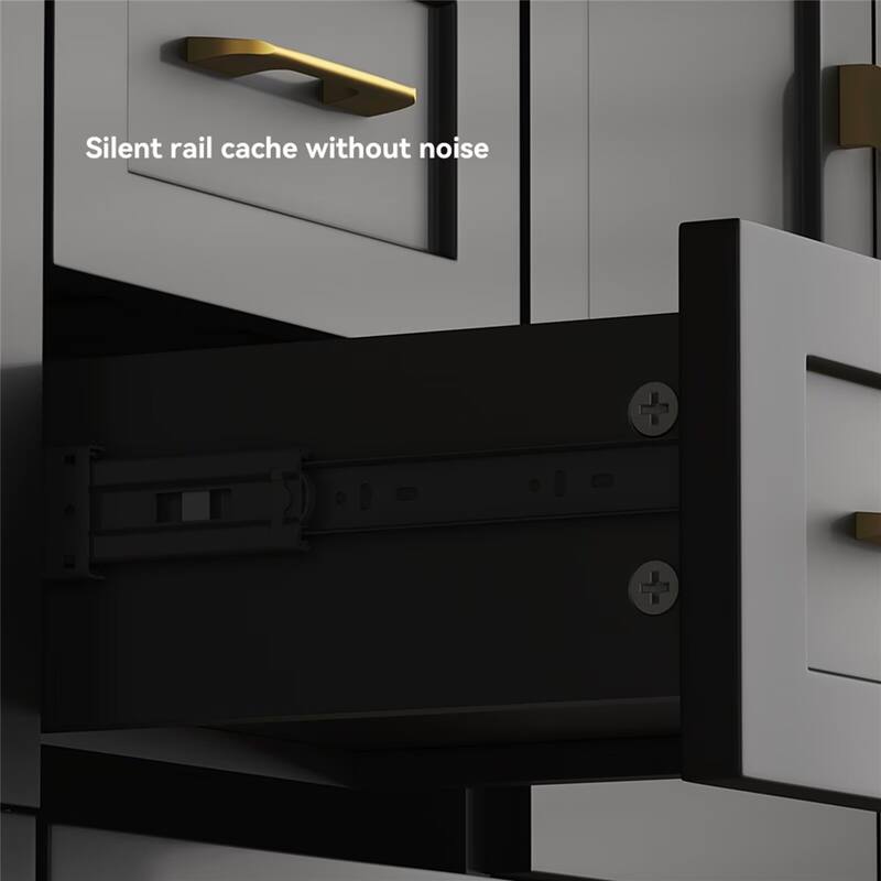 60" Bathroom Vanity Abundant Storage Cabinet - 4 Soft Close Doors and 5 Drawers