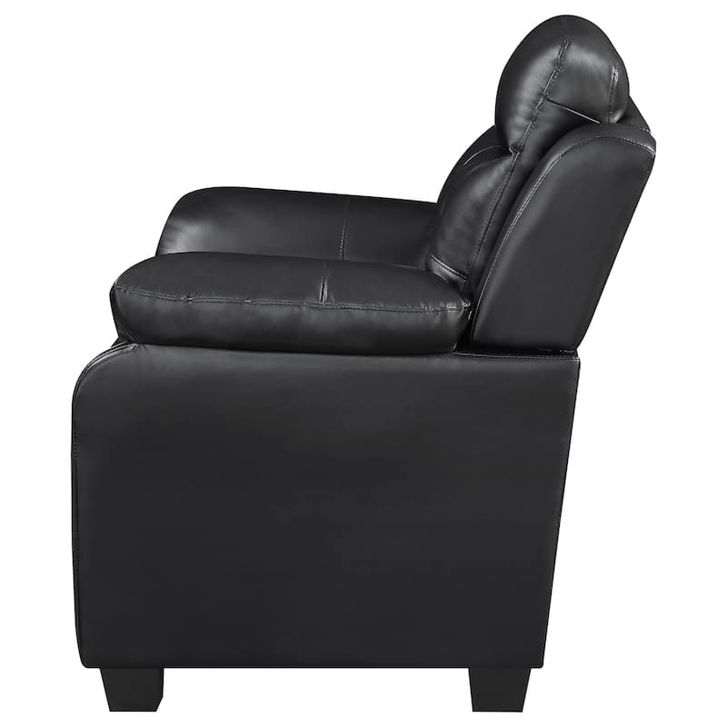 Finley Contemporary Leatherette Padded Arm Tufted Upholstered Sofa