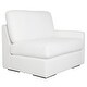 preview thumbnail 2 of 6, Uttermost Refuge Arctic White Right Arm Facing Sofa - 30"Hx 43.25"Wx 37.5 "D