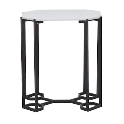 Metal Accent Table - White - Roche River Decor