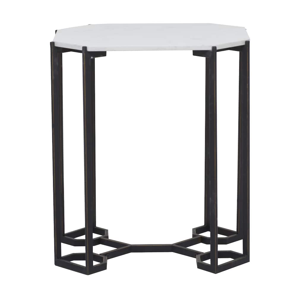 Metal Accent Table - White - Roche River Decor