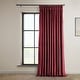 preview thumbnail 32 of 140, Exclusive Fabrics Heritage Plush Velvet Room Darkening Curtain (1 Panel) - Luxurious Single Drapery for Enhanced Room Darkening 100 X 108 - Cinema Red