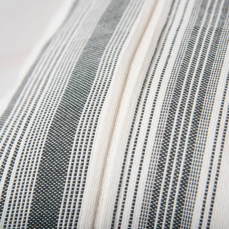 Rizzy Home Decorative Woven Stripe Throw Pillow
