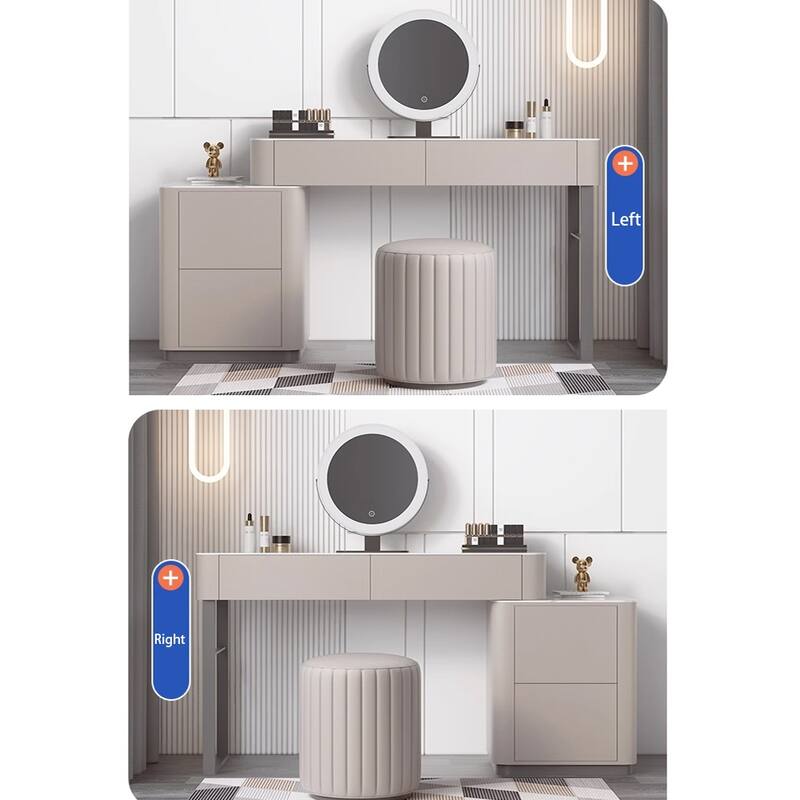 JASIWAY Modern Solid Wood Telescopic Makeup Vanity Desk