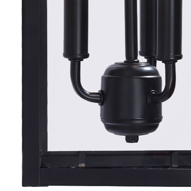 4 Pack Clear Glass Outdoor Lighting Wall Sconce