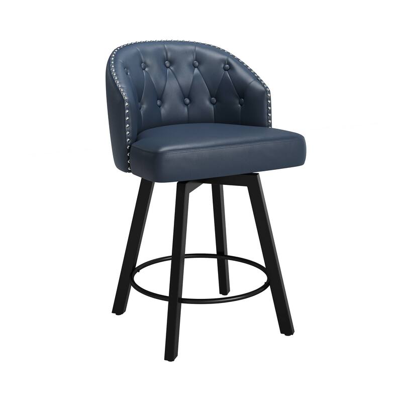26" Counter Height Bar Stools, Swivel Counter Stools With Backs - 26" H
