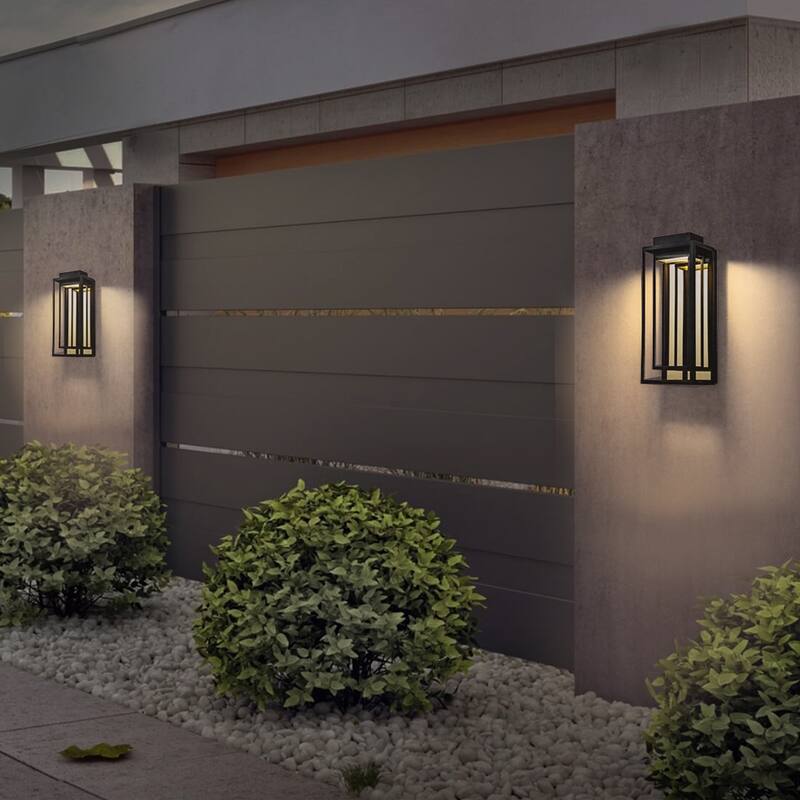 Modern Outdoor LED Wall sconce - Black