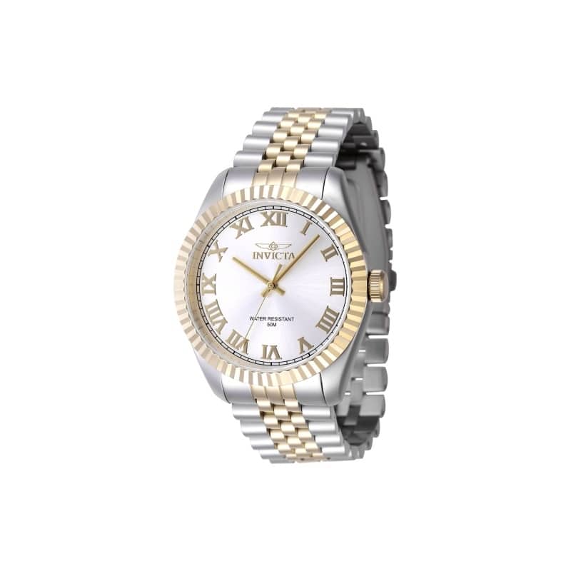 Invicta Men's 47402 Specialty Quartz 3 Hand Silver Dial Watch