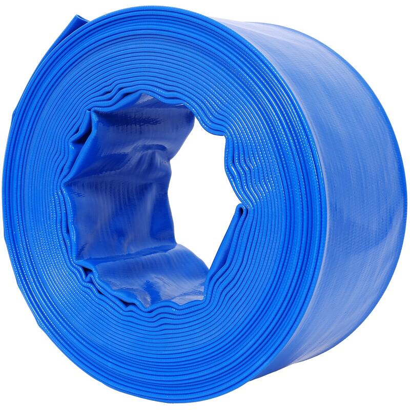 3" Heavy Duty Pool Backwash Hose, Reinforced PVC with 2 Clamps