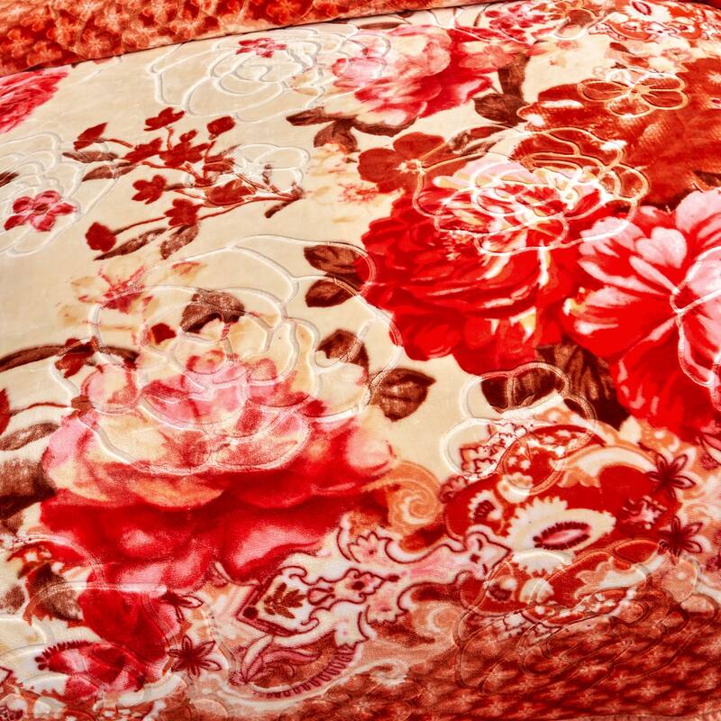 Plush Raschel Korean Printed Fleece Blanket