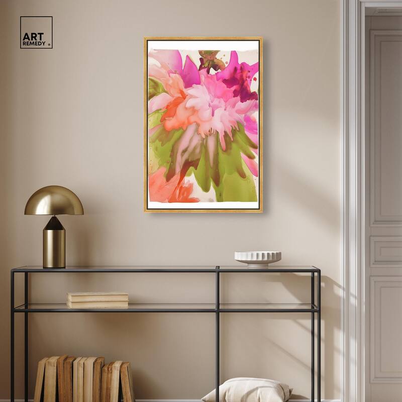 Vibrant Fluidity Floral IV Canvas by Art Remedy