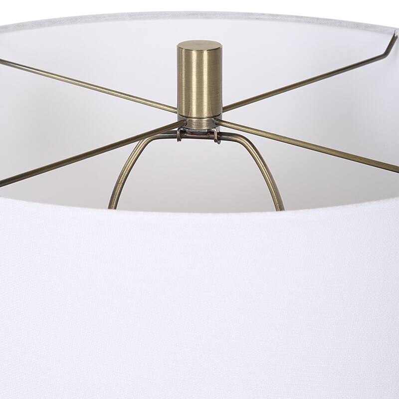 Ceramic Base Table Lamp with Tapered Shade - 32" - Jade Green