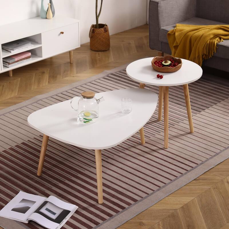 Egg shape coffee table