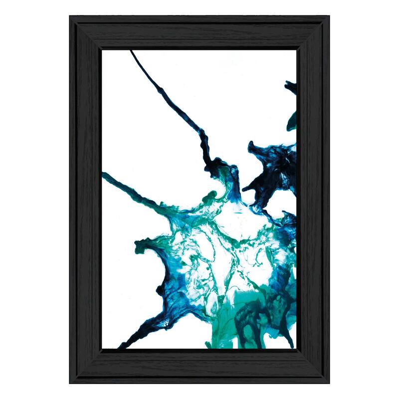 TrendyDecor4U Coastal "Ocean Living 2" Framed Print Wall Art