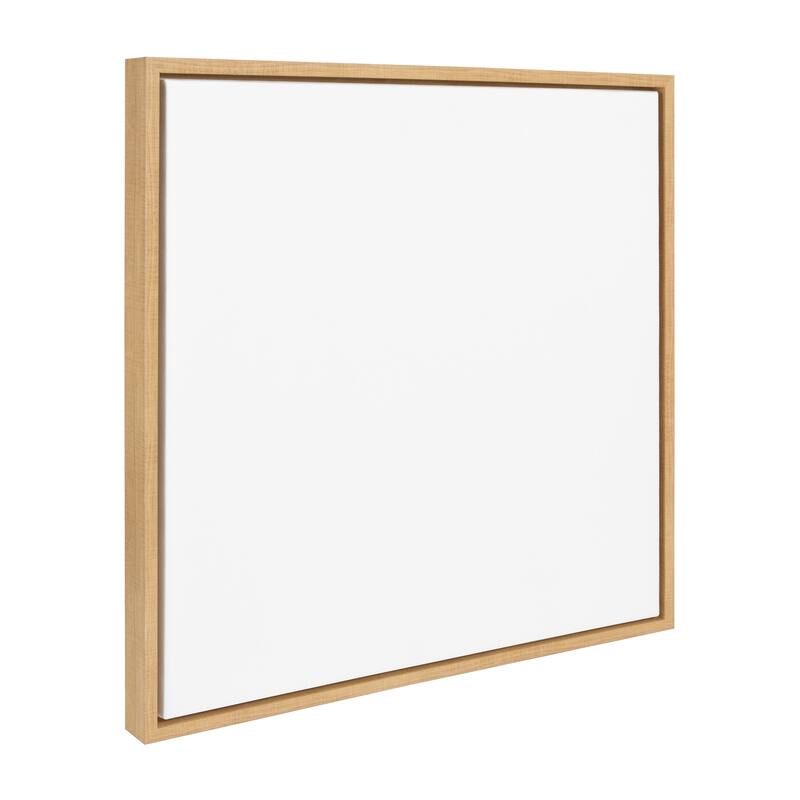 Kate and Laurel Sylvie Blank Framed Canvas - 22x22 - Natural