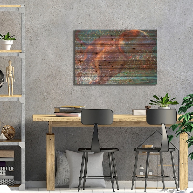 Aquavita Print On Wood by Iris Scott - Multi-Color