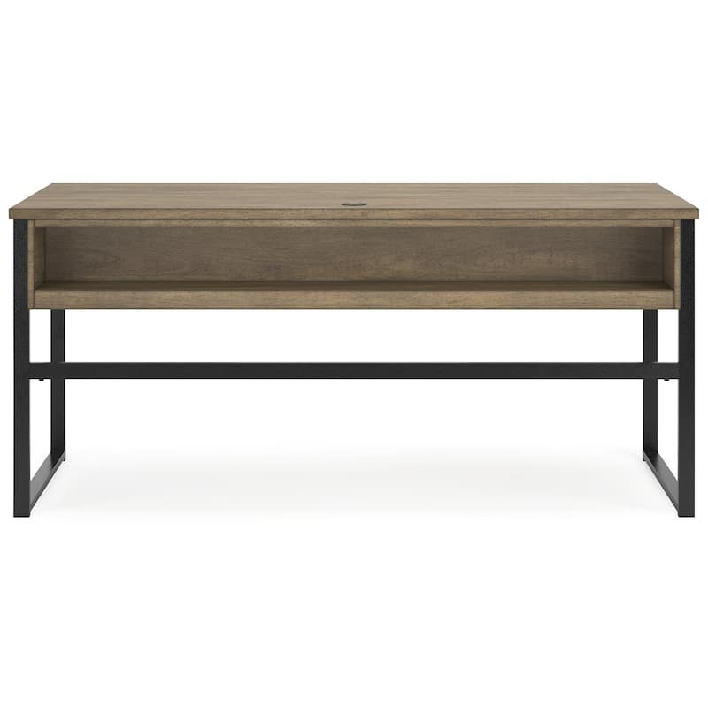 Signature Design by Ashley Montia Light Brown 67" Home Office Desk