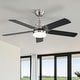 preview thumbnail 120 of 199, 42“/52"/60"/48" Noiseless Walnut Wood Ceiling Fan with Remote Control, Integrated Light Optional