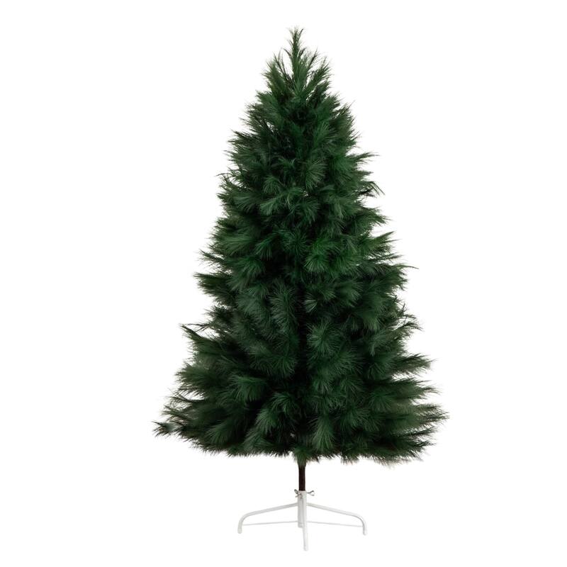 Pampas Grass Artificial Christmas Tree - 6' - Green - Unlit