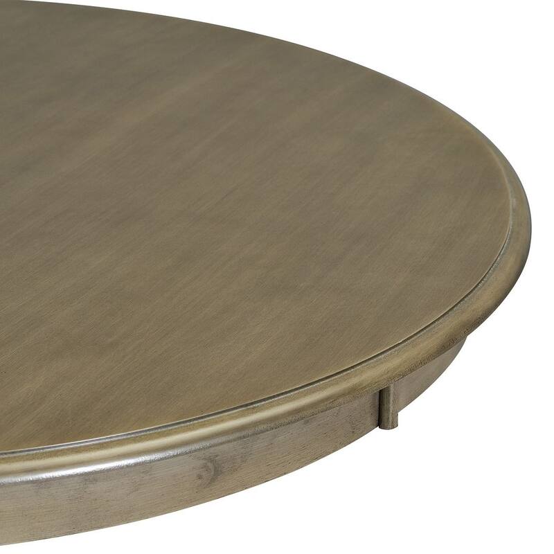5 PCS Retro Round Dining Table Set for 4 with 4 Upholstered Chairs