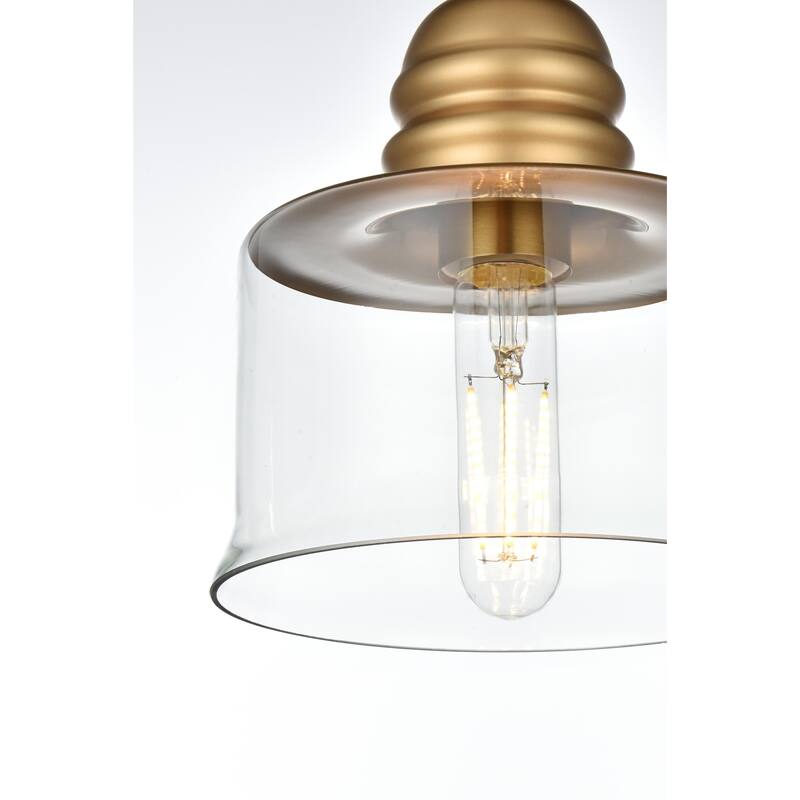 1-light Pendant w/ 7-inch Clear Glass Shade