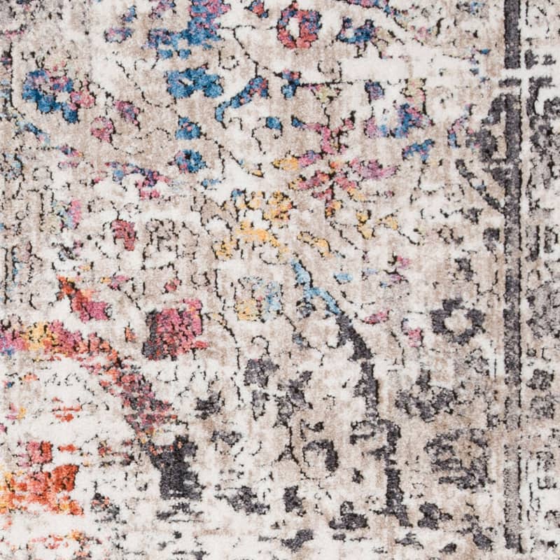 Alexander Home Athens Medallion Abstract Modern Distressed Area Rug