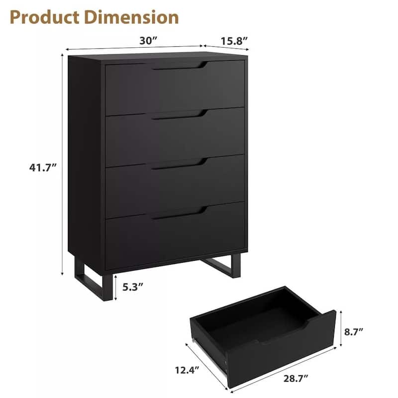 4/6 Drawer Dresser, Freestanding Storage Cabinet for Bedroom, Closet