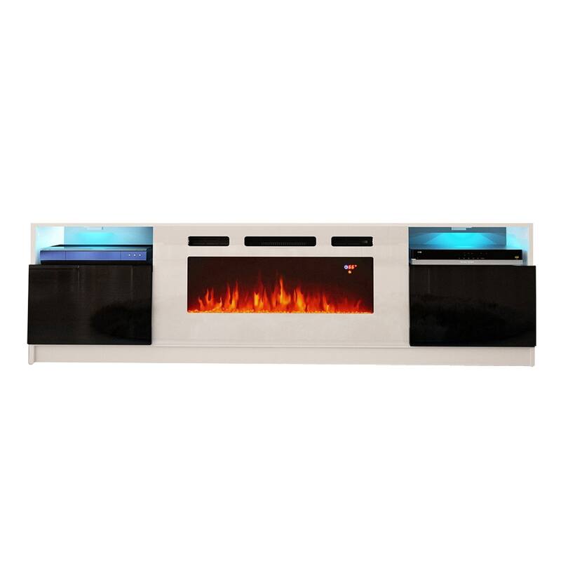 Strick & Bolton Amsden Electric Fireplace TV Stand