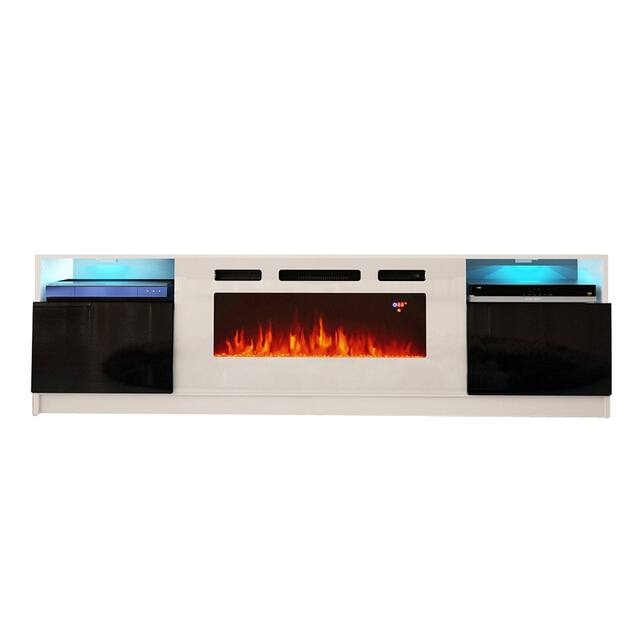 Strick & Bolton Amsden Electric Fireplace TV Stand
