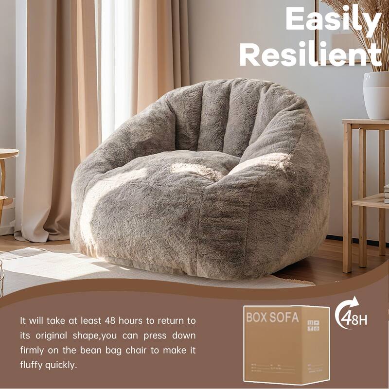 Bean bag chair, armrest bean bag sofa chair filled with high-density foam, comfortable lazy sofa chair,adult bean bag chair