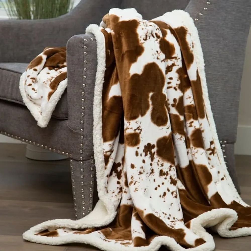 Cow print blanket walmart deals