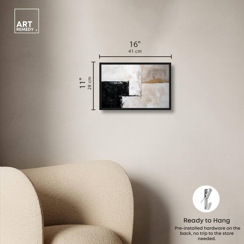 Black Dust and White Ash II Canvas by Art Remedy
