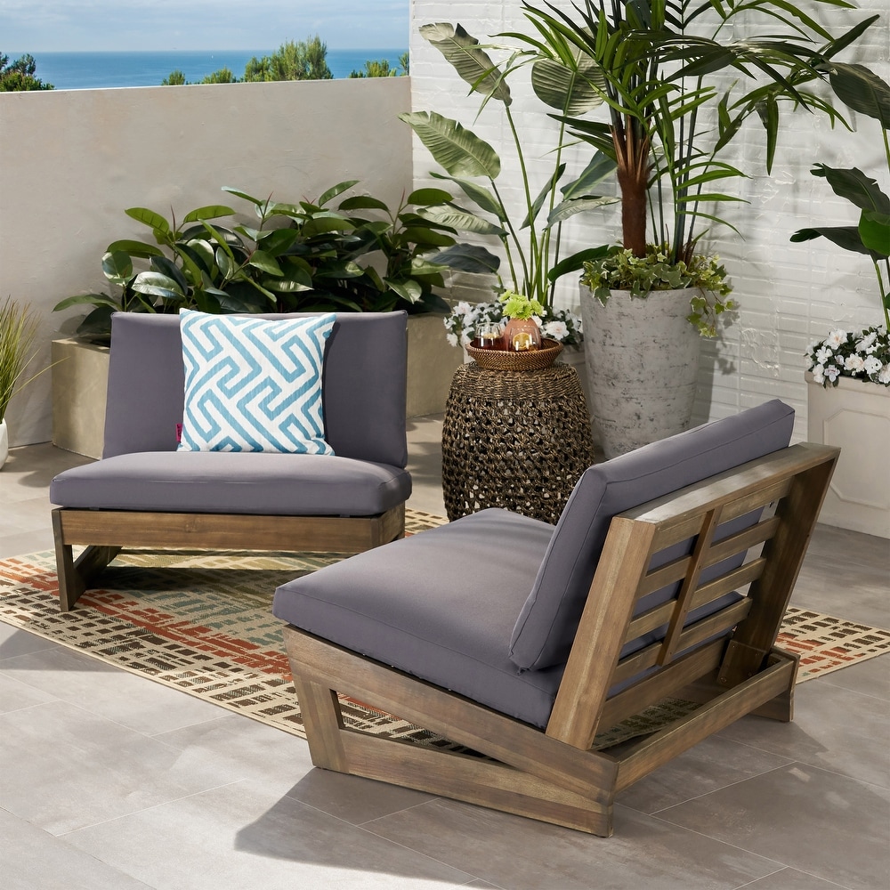 Christopher knight home nikki outdoor shop wood and canvas sling chair