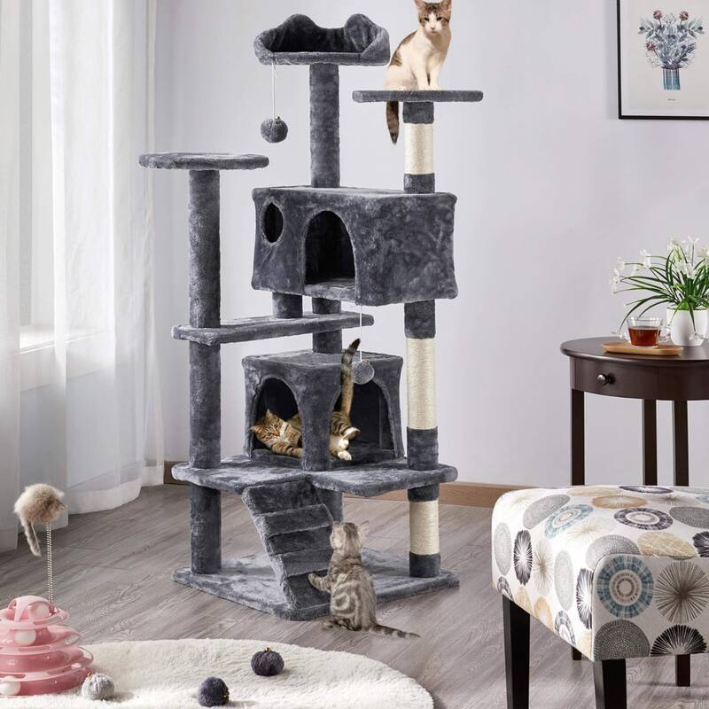 54in Cat Tree Tower Condo Furniture Scratch Post