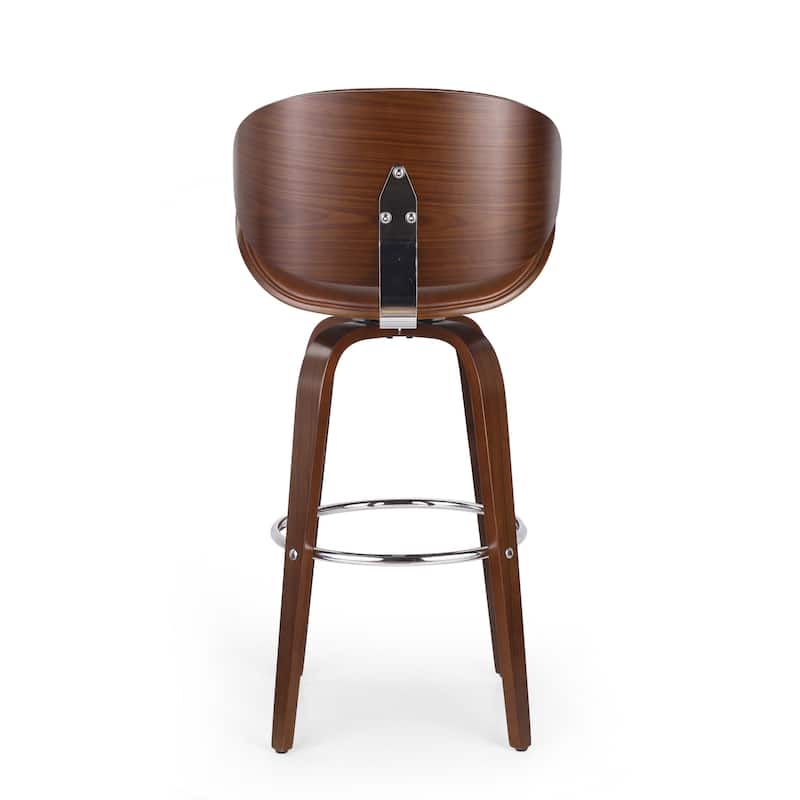 Modern Upholstered Swivel Barstool