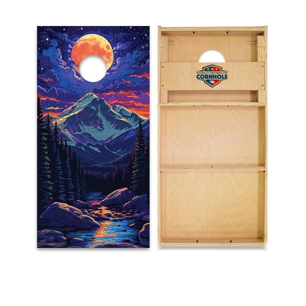slide 2 of 6, Rocky Mountain National Park Regulation 2x4 Cornhole Board Set All-Weather - Include Carrying Case