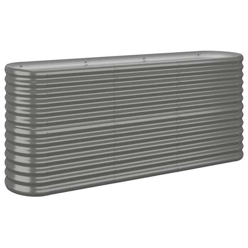 vidaXL Garden Raised Bed Patio Outdoor Raised Planter Box Powder-coated Steel