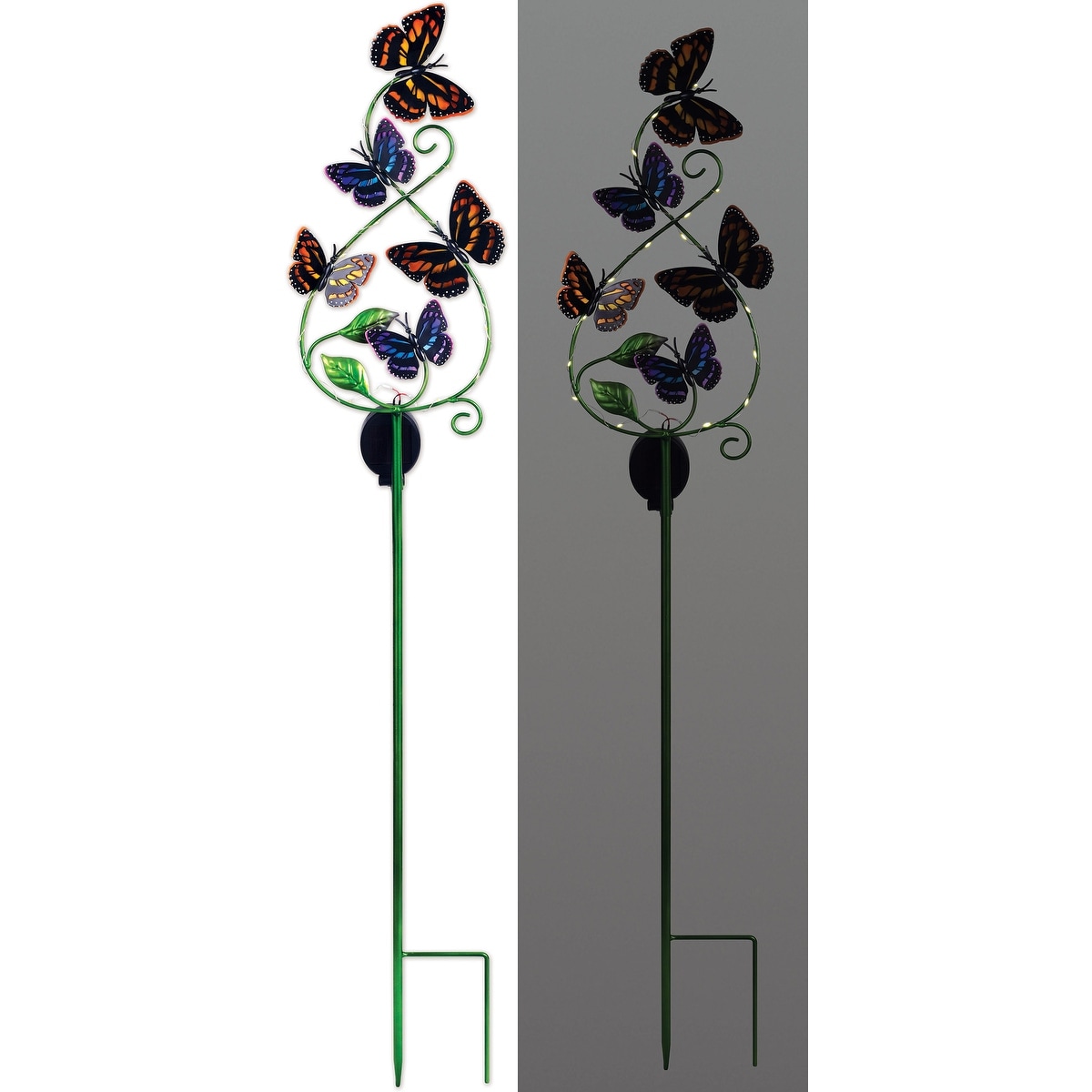 Solar Butterfly Kalediscope Stake - 95467
