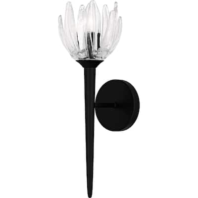 Shea 1-Light Matte Black Wall Sconce