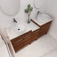 preview thumbnail 4 of 125, BNK 24/36/48/60 Inch Bathroom Vanity with Sink, Freestanding Bathroom Vanity with Soft Close Doors and Adjustable Shelf