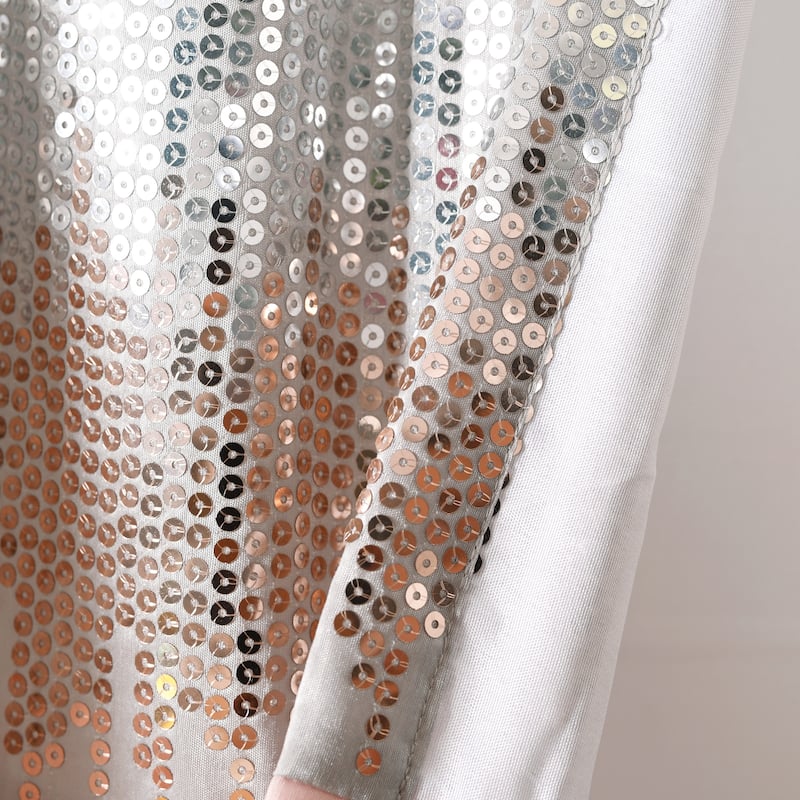 Lush Decor Night Sky Sequins Embroidery Valance - 18" x 52"