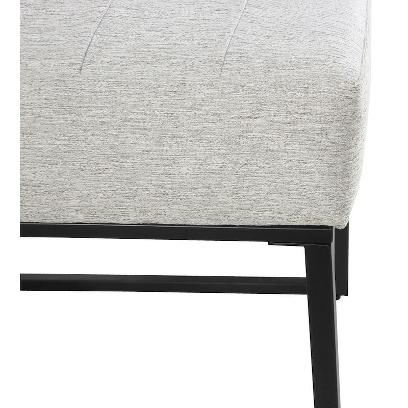 HomePop Channeled Upholstery Dining Chair on metal frame -Single Pack