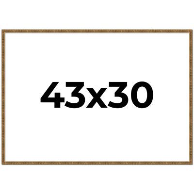 43x30 Frame Gold Picture Frame - Complete Modern Photo Frame Includes