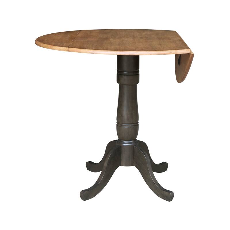 42 in. Round Dual Drop Leaf Dining Table