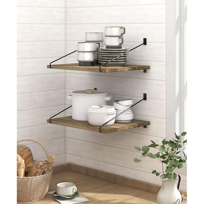 Floating Shelves Wall Mounted Set of 2