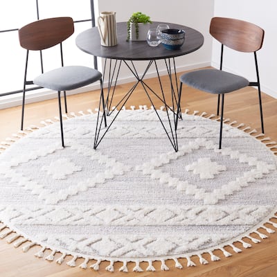 SAFAVIEH Moroccan Tassel Shag Lynae 2-inch Thick Rug