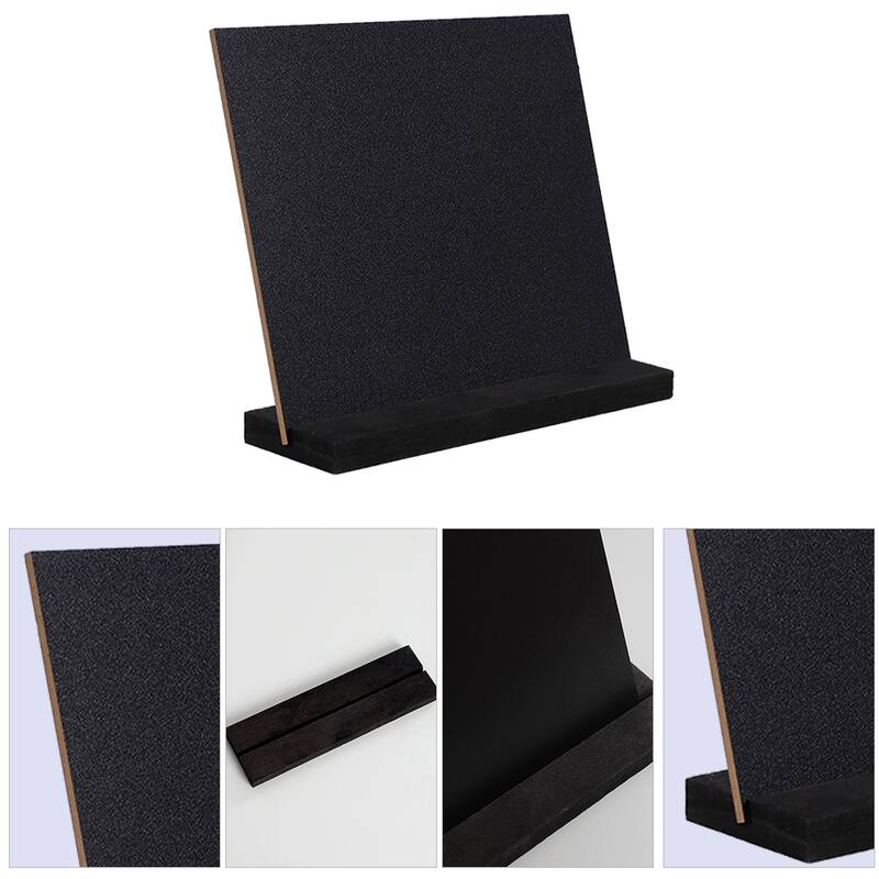 Wood Mini Chalkboard Sign w Easel Stand for Weddings Double Side Sign - Black