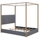 preview thumbnail 30 of 28, Full Size Metal Loft Bed with Storage Shelves, Cabinets and Wardrobe Metal Support Bed Frame for Kids, No Box Spring Needed