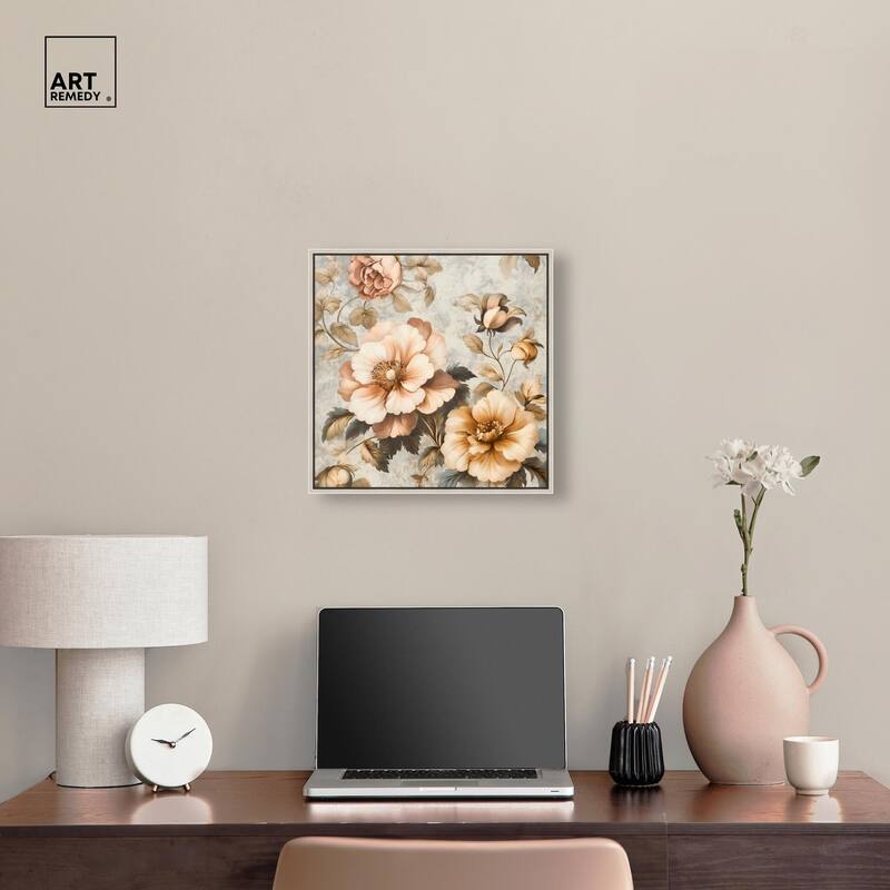 Retro Rose II Canvas by Art Remedy